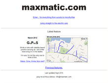 Tablet Screenshot of maxmatic.com